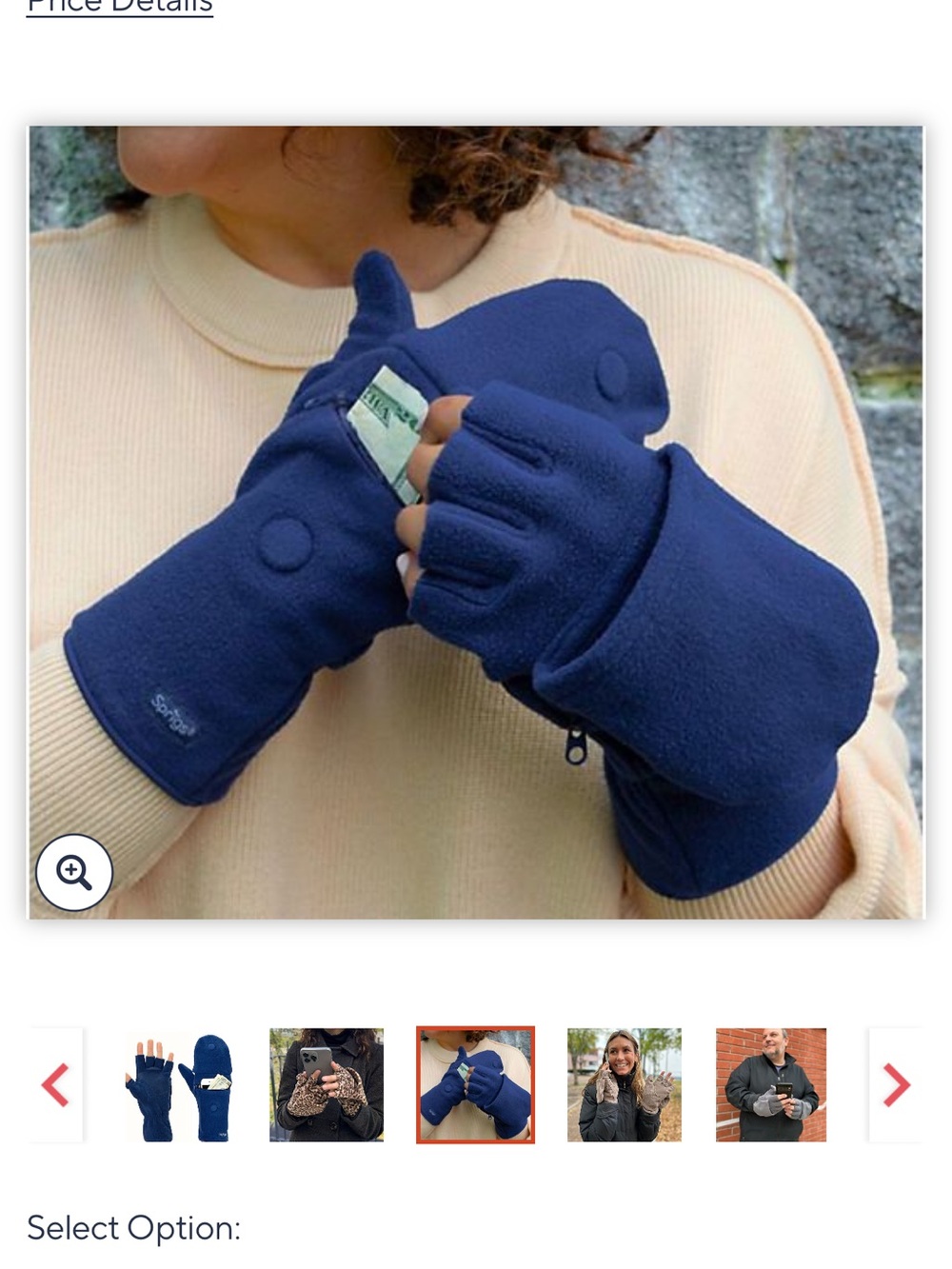 Sprigs Multi-Mitt Gloves with Cell Phone Pocket
BLACK. Missy One Size